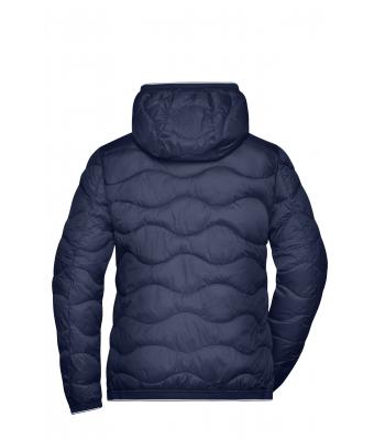 Dames Ladies' Padded Jacket Navy/zilver 10234