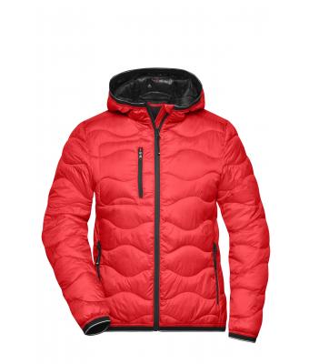 Dames Ladies' Padded Jacket Rood/zwart 10234