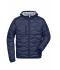 Heren Men's Padded Jacket Navy/zilver 10235