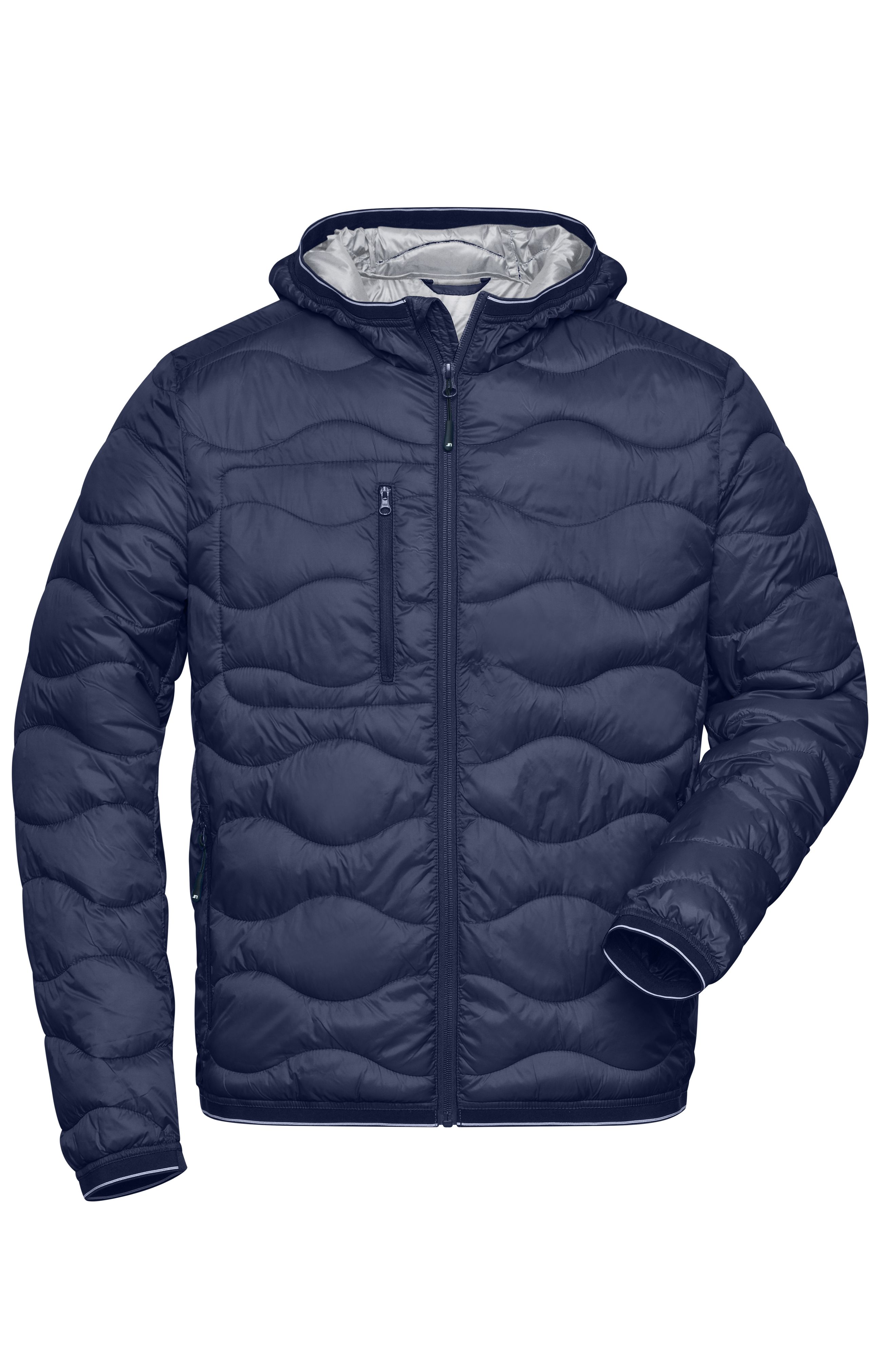 Men Men's Padded Jacket Navy/silverDaiber