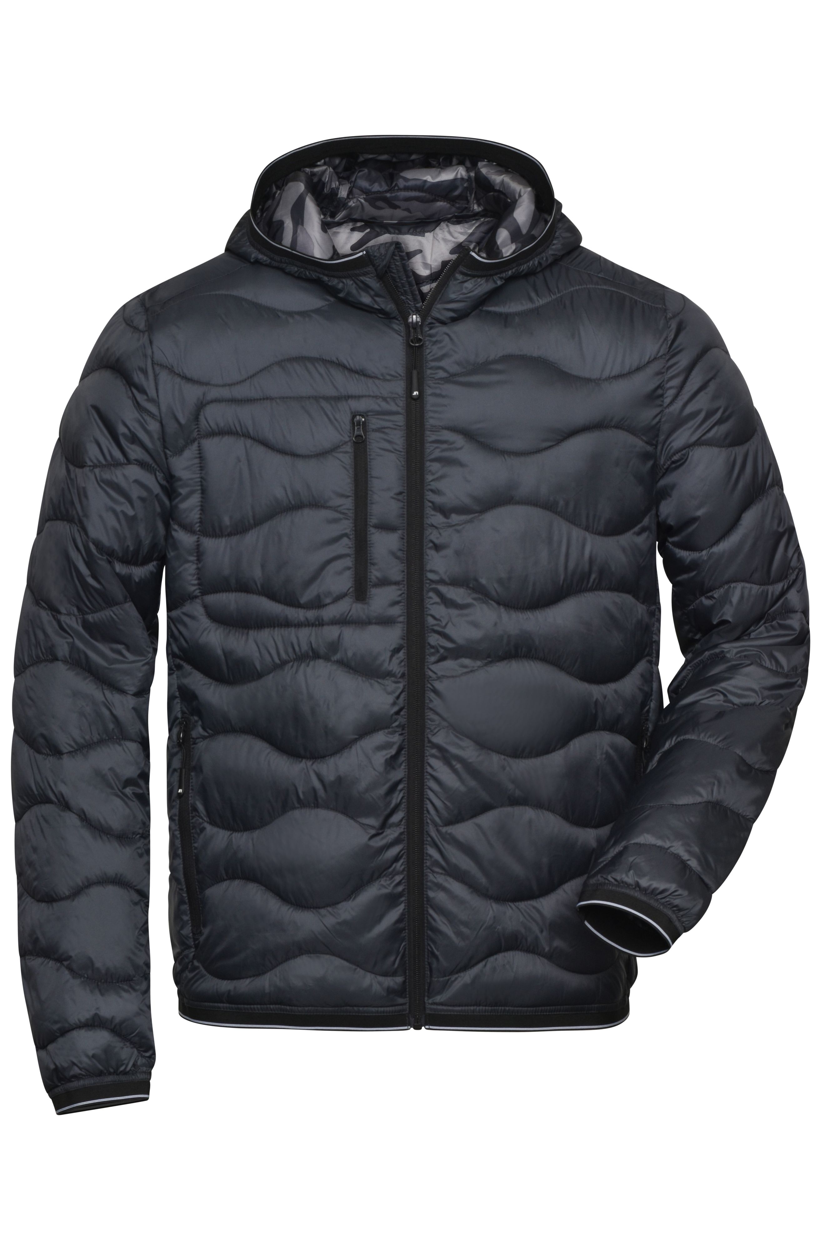 Veste Rembourrée Trespass Pour Homme Avec Capuche Et Poche Zippée - Bleu - Neuf Avec étiquettes