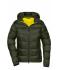 Dames Ladies' Padded Jacket   GRS Deep-forest/geel 10467