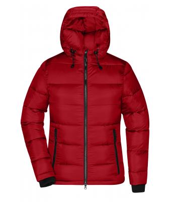 Damen Ladies' Padded Jacket   GRS Red/black 10467