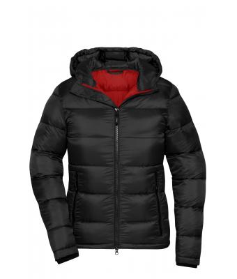Dames Ladies' Padded Jacket   GRS Zwart/rood 10467