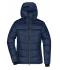 Damen Ladies' Padded Jacket Navy/electric-blue 10467