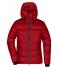 Damen Ladies' Padded Jacket Red/black 10467