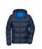 Men Men's Padded Jacket Navy/electric-blue 10468