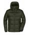 Men Men's Padded Jacket Deep-forest/yellow 10468