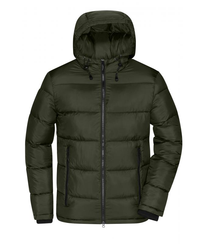 Herren Men's Padded Jacket Deep-forest/yellow 10468