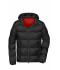 Homme Veste matelassée homme Noir/rouge 10468