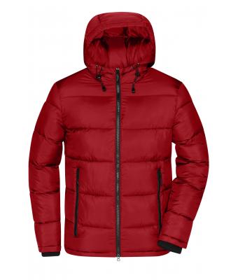 Homme Veste matelassée homme Rouge/noir 10468