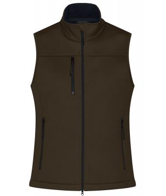 Damen Ladies' Softshell Vest Brown 10461