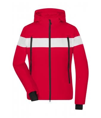 Damen Ladies' Wintersport Jacket Light-red/white 10544
