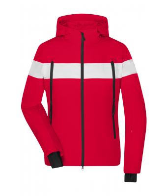 Damen Ladies' Wintersport Jacket Light-red/white 10544