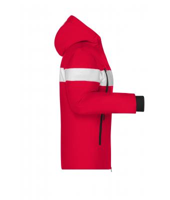 Dames Ladies' Wintersport Jacket Lichtrood/wit 10544