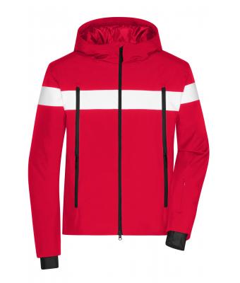 Men Men's Wintersport Jacket Light-red/white 10545