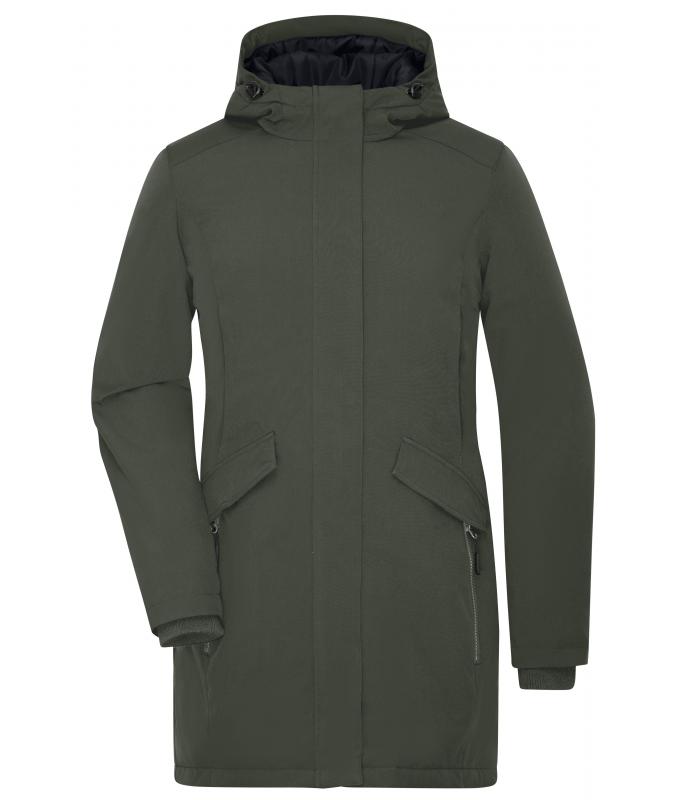 Damen Ladies' Business Parka Olive-green 10546