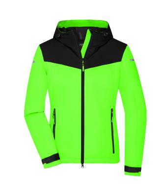 Dames Ladies' Allweather Jacket Felgroen/zwart 10549