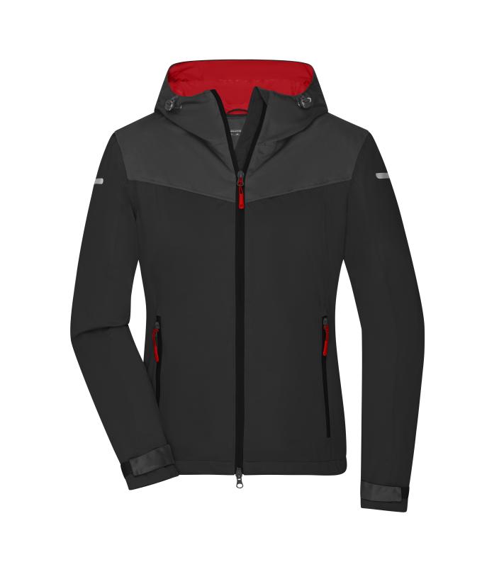 Damen Ladies' Allweather Jacket Black/carbon/light-red 10549