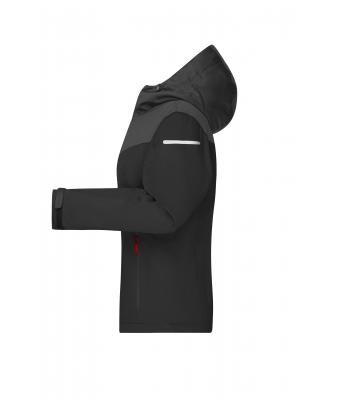 Femme Veste 4 saisons pour femmes   GRS Noir/carbone/rouge-clair 10549