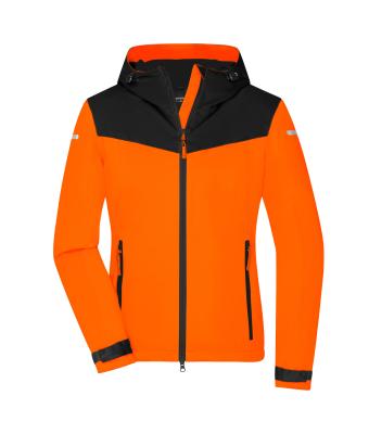 Femme Veste 4 saisons pour femmes Orange-fluo/noir 10549