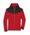 Homme Veste 4 saisons pour hommes Rouge-clair/noir/rouge-clair 10550