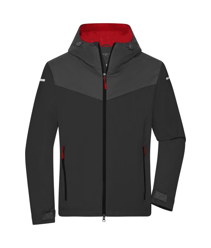 Homme Veste 4 saisons pour hommes Noir/carbone/rouge-clair 10550
