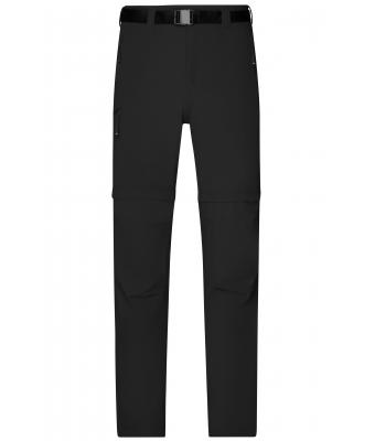 Men Men's Zip-Off Trekking Pants Black 8601