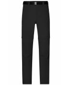 Herren Men's Zip-Off Trekking Pants Black 8601