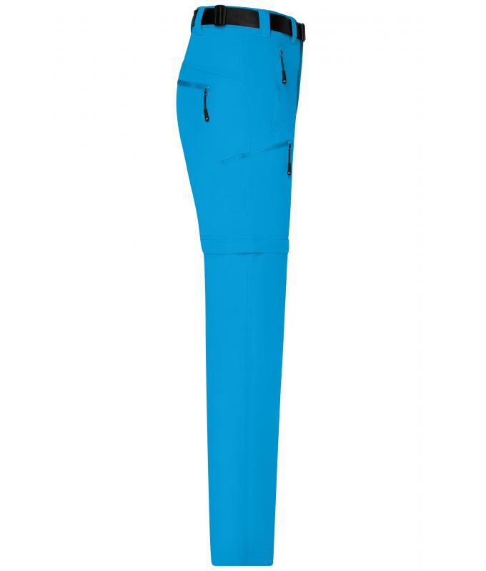 Herren Men's Zip-Off Trekking Pants Bright-blue 8601