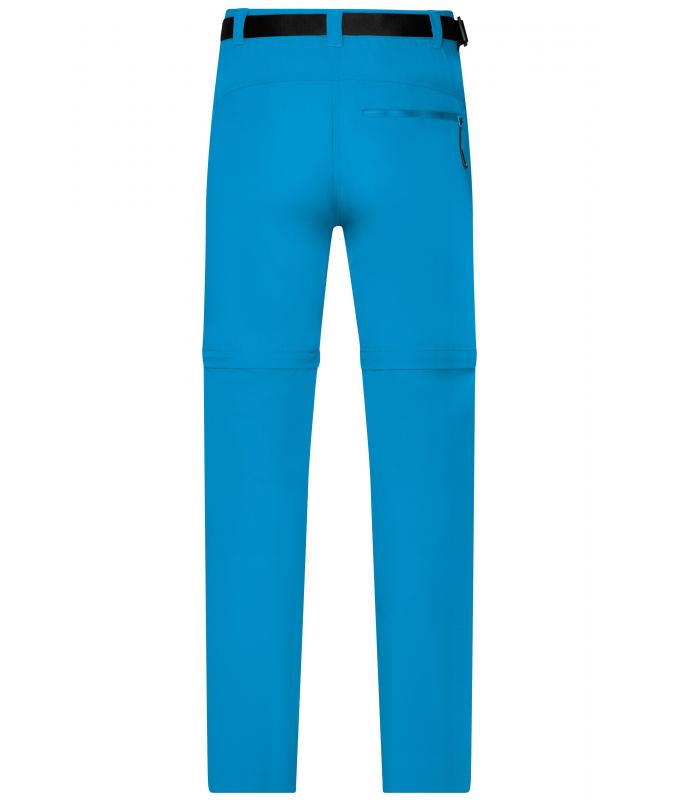 Herren Men's Zip-Off Trekking Pants Bright-blue 8601