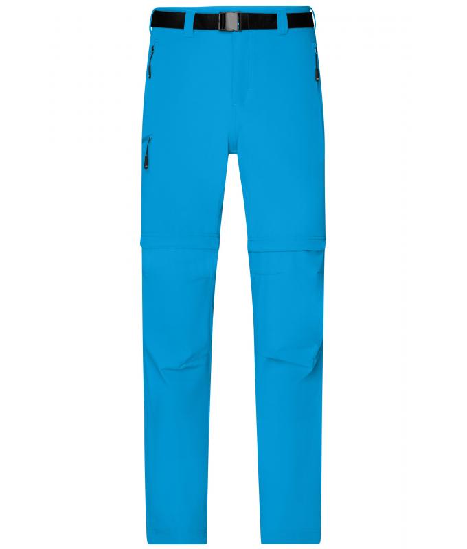 Herren Men's Zip-Off Trekking Pants Bright-blue 8601