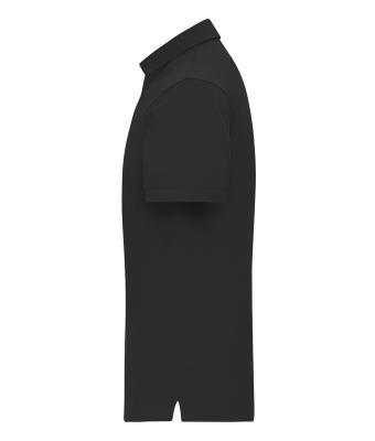 Men Men's Mercerised Polo Black 11171