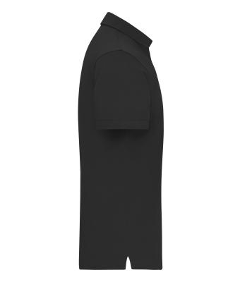 Men Men's Mercerised Polo Black 11171