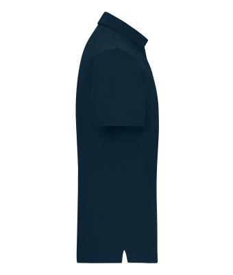 Heren Men's Mercerised Polo Navy 11171
