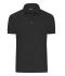 Herren Men's Mercerised Polo Black 11171