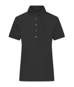 Femme Polo mercerisé pour femme Noir 11170