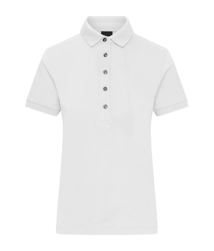 Femme Polo mercerisé pour femme Blanc 11170