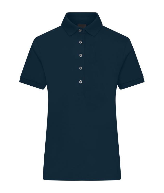 Femme Polo mercerisé pour femme Marine 11170