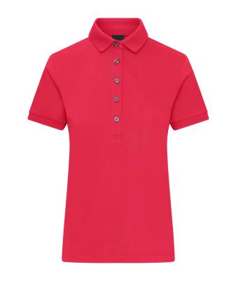 Femme Polo mercerisé pour femme Rouge-clair 11170