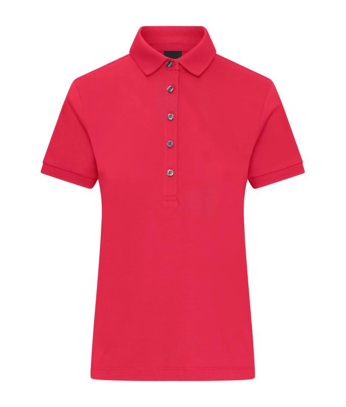 Femme Polo mercerisé pour femme Rouge-clair 11170