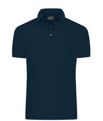 Herren Men's Mercerised Polo Slim Fit Navy 11172