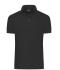 Heren Men's Mercerised Polo Slim Fit Zwart 11172