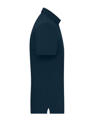 Heren Men's Mercerised Polo Slim Fit Navy 11172