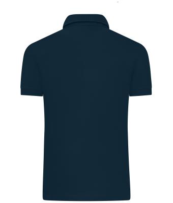 Heren Men's Mercerised Polo Slim Fit Navy 11172