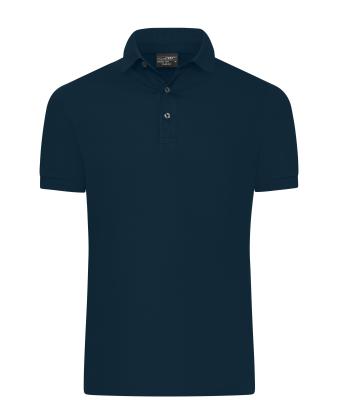 Heren Men's Mercerised Polo Slim Fit Navy 11172