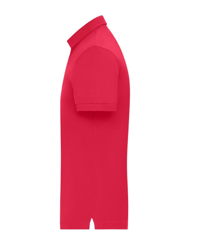Herren Men's Mercerised Polo Slim Fit Light-red 11172