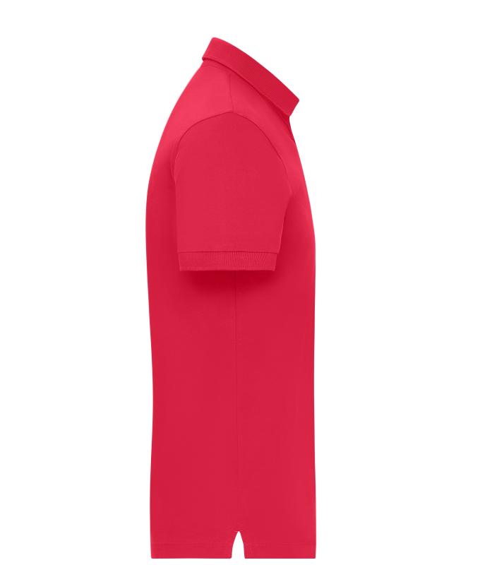 Herren Men's Mercerised Polo Slim Fit Light-red 11172