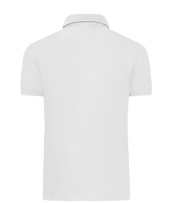 Herren Men's Mercerised Polo Slim Fit White 11172