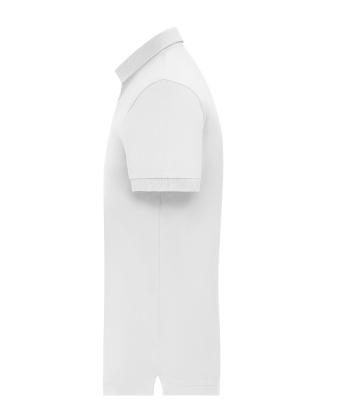 Men Men's Mercerised Polo Slim Fit White 11172